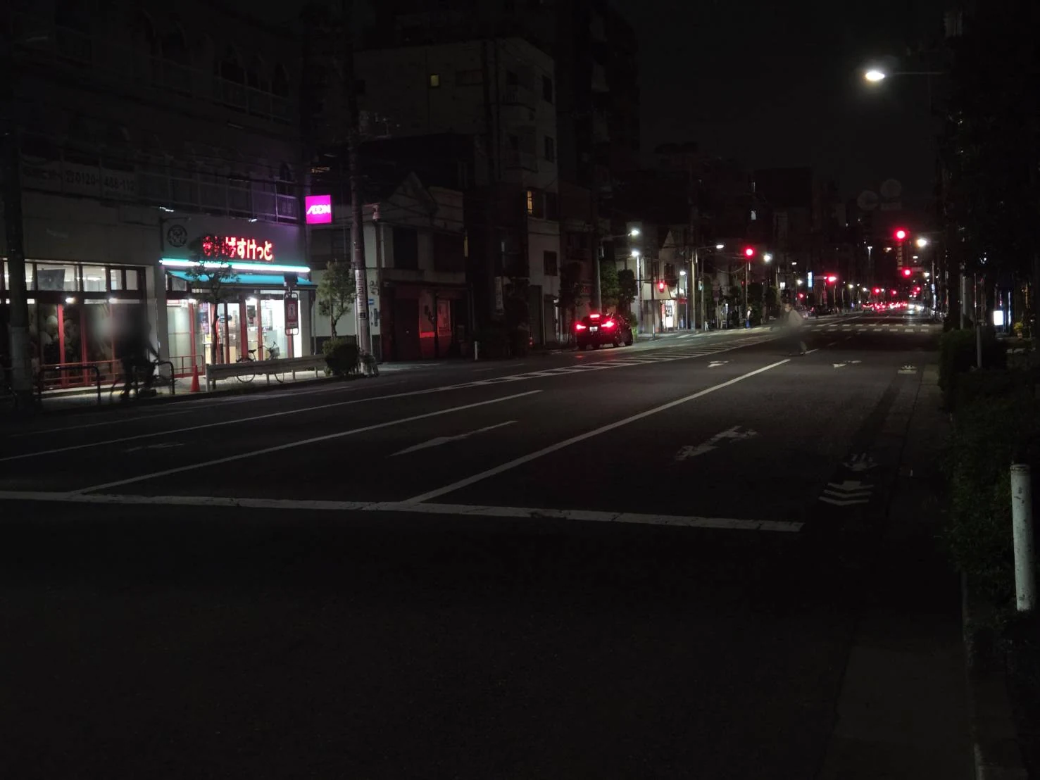 Dote-dori at night in Taito, Tokyo